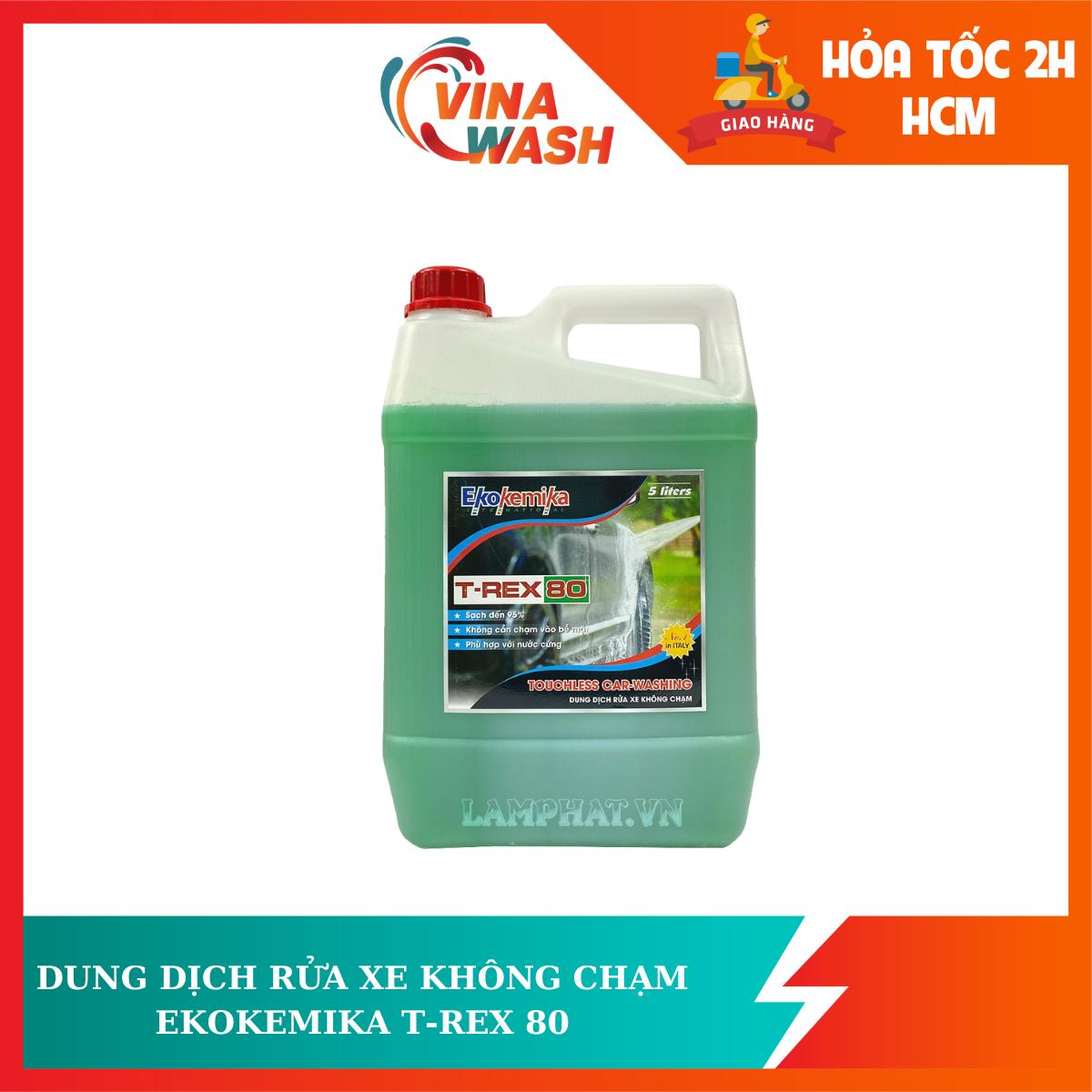 Dung dịch rửa xe không chạm Ekokemika T-Rex80