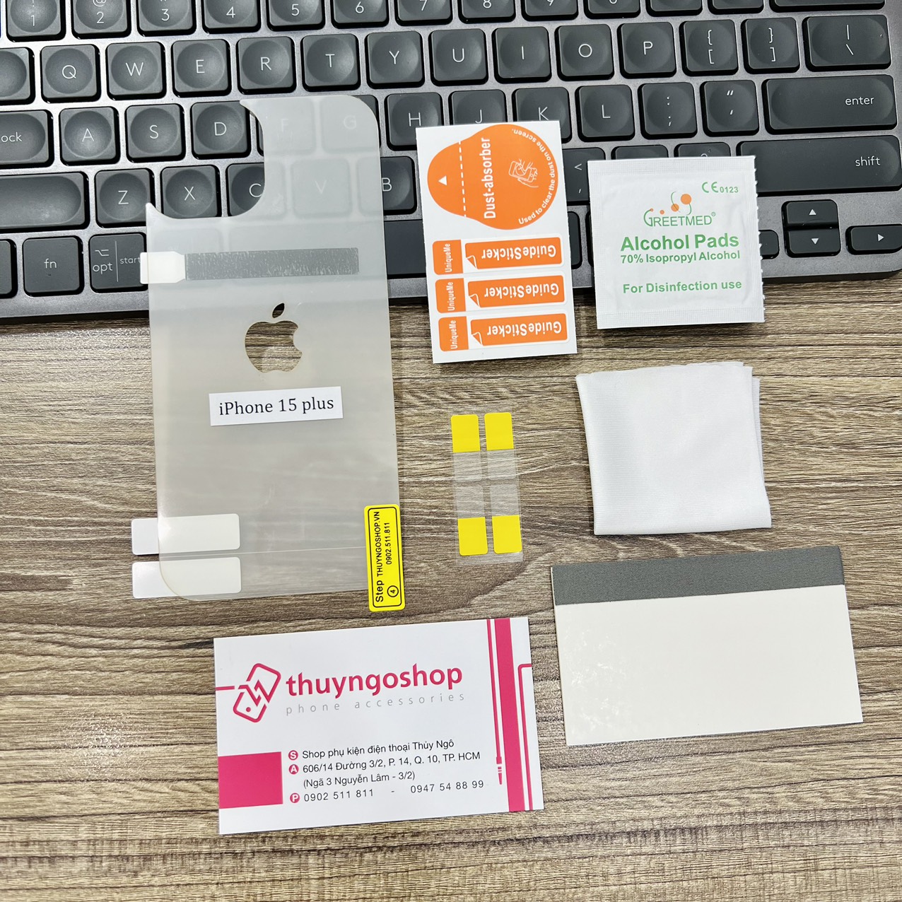 PPF dán mặt lưng (mở logo) iPhone 15 Pro Max - iPhone 15 Pro - iPhone 15 Plus - iPhone 15