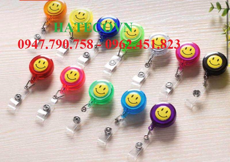Colorful smiley wadded lanyard