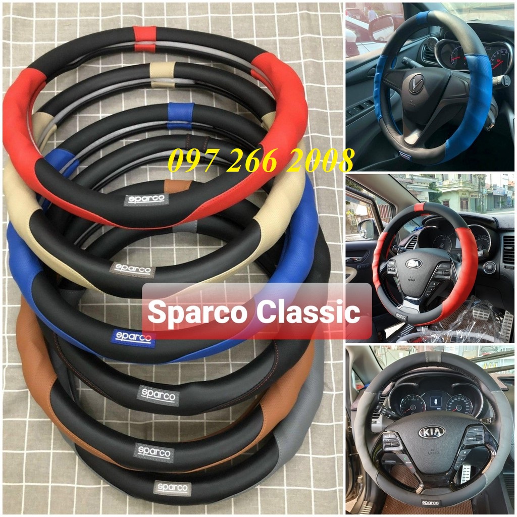 Bọc vô lăng sparco xe vinfast fadil, lux a2.0, lux sa2.0, president hàng đẹp