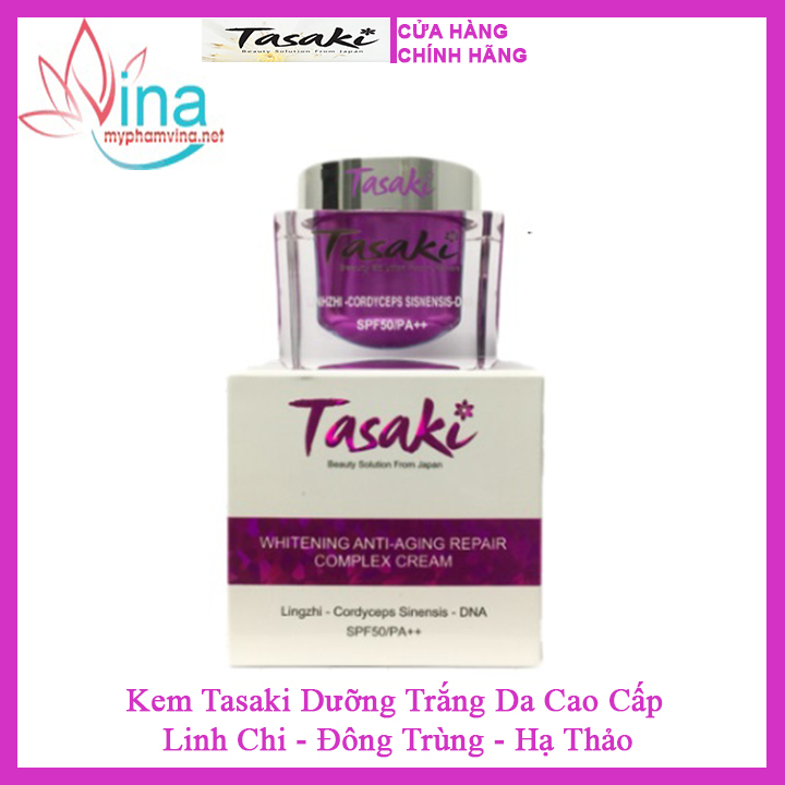 Kem tasaki dưỡng trắng da cao cấp linh chi đông trùng hạ thảo