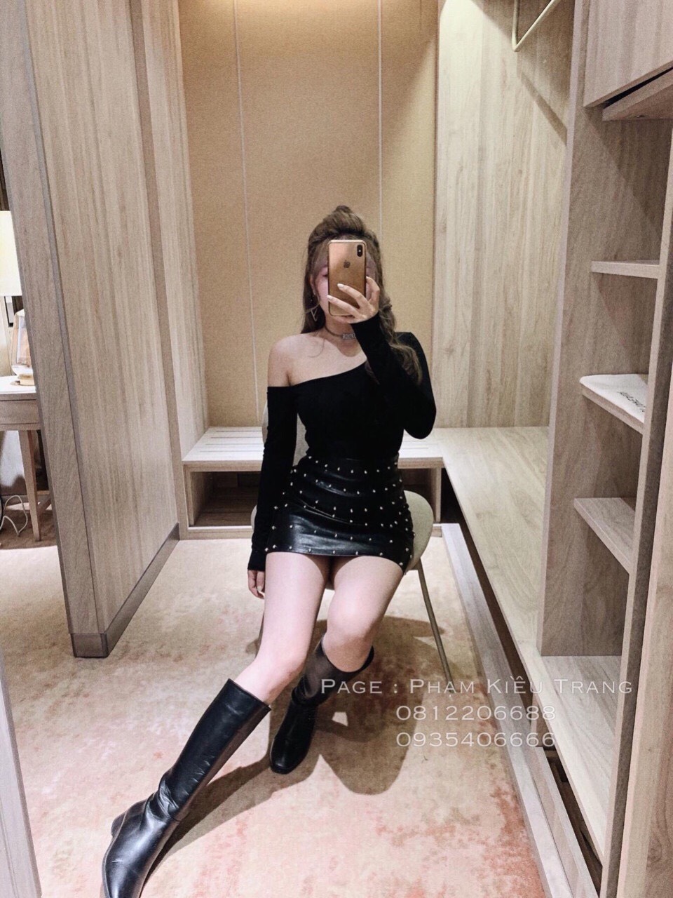 Áo Thun Lụa lệch vai Tay Dài Cá Tính TTSL0188A