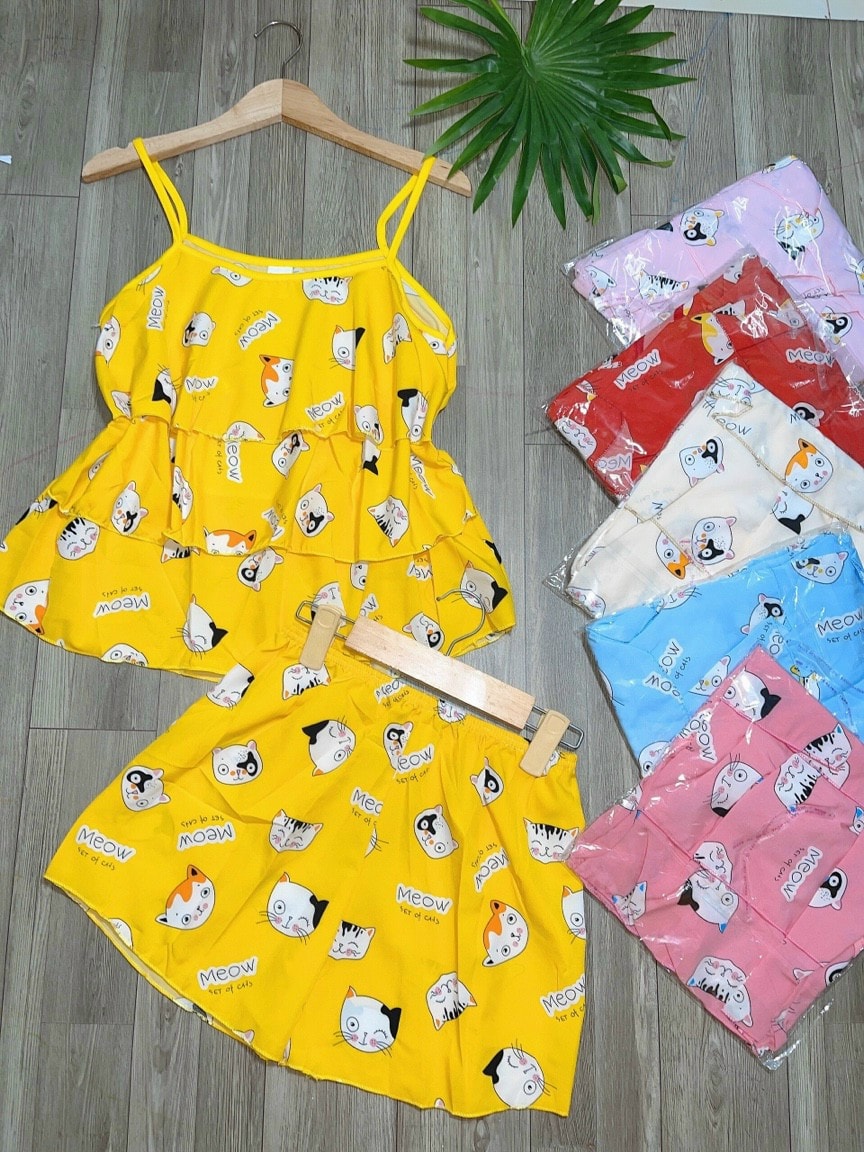Set Bò sữa lụa đùi 2 dây