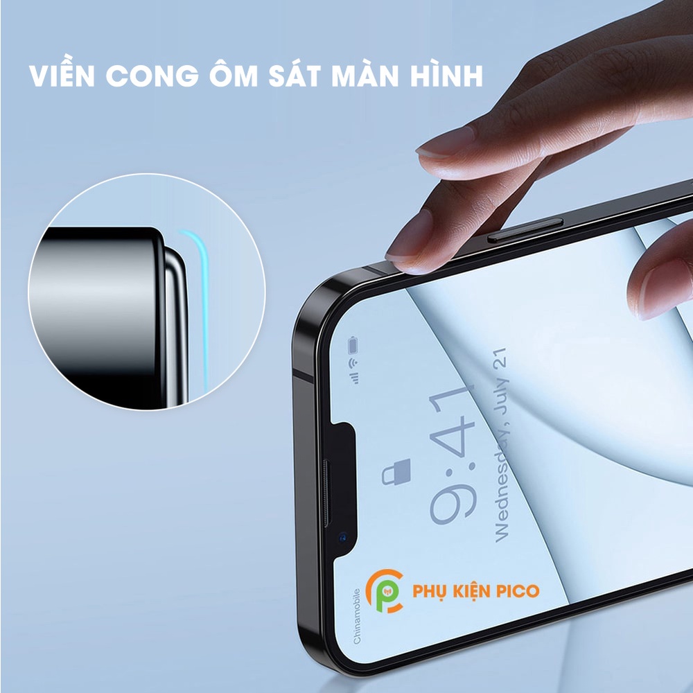Kính cường lực Iphone 16 Pro Max / 15 Pro Max / 14 Plus / 13 Mini / 12 Pro / 11 / Xs full màn hình trong suốt hãng GOR