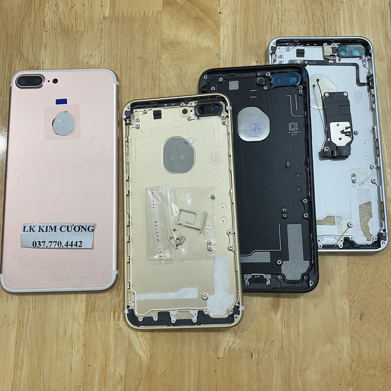 Bộ vỏ thay thế IP 7 PLUS ZIN (TEM ĐỎ)