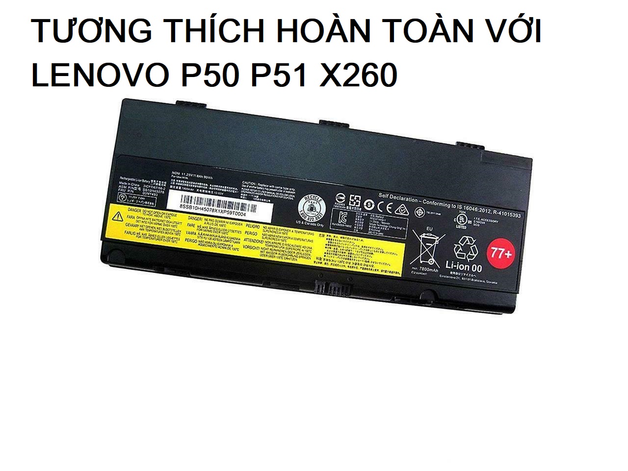 Pin Cho Laptop Lenovo P50 P51 P52 X260 Hàng Zin full hộp bảo hành toàn quốc