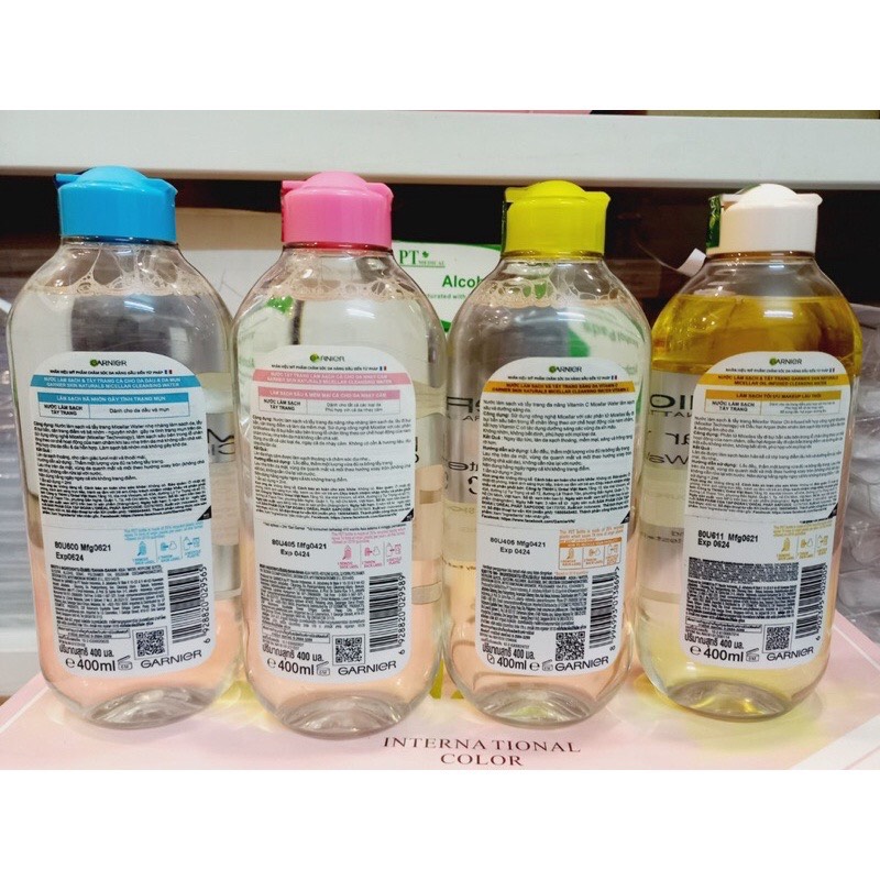Nước tẩy trang Micellar Water Garnier 400ml