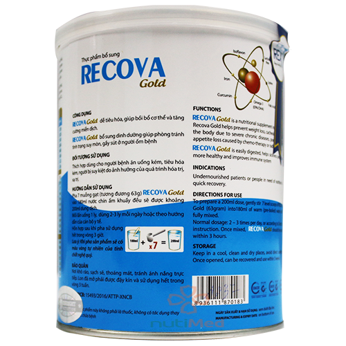 [CHÍNH HÃNG] Sữa recova gold 400g (cho bệnh nhân ung thư) DATE 2023