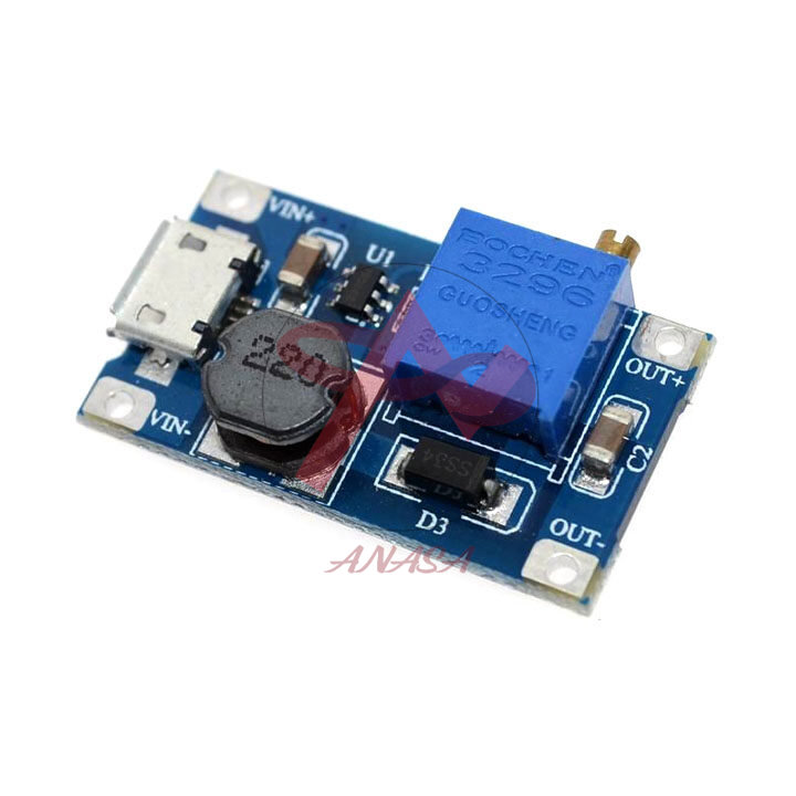 Mạch sạc tăng áp 2a v2 có cổng micro usb
