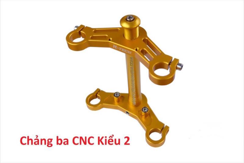 Cây chảng ba chế gắn xe drag racing nhôm CNC