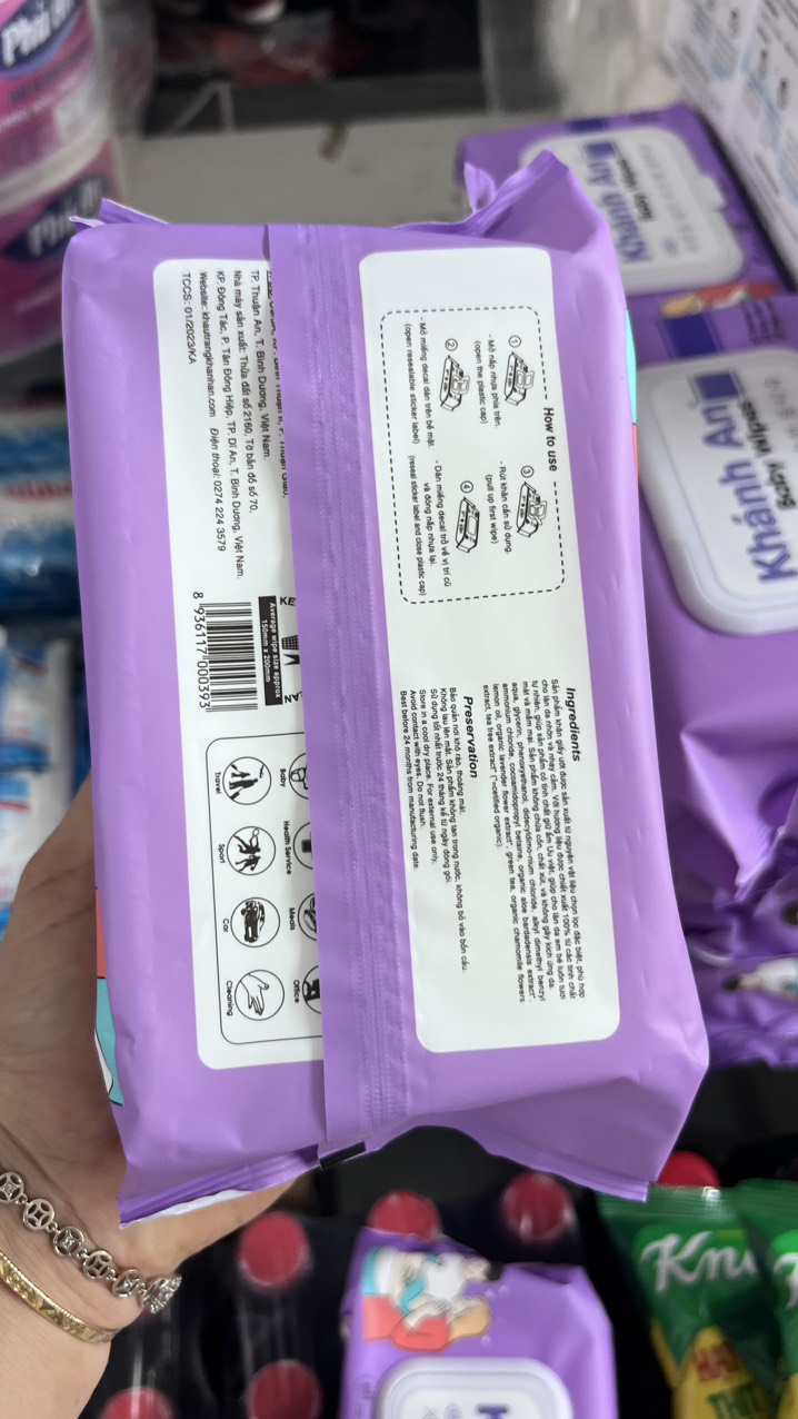 Khăn Ướt Cao Cấp Khánh An 180gr