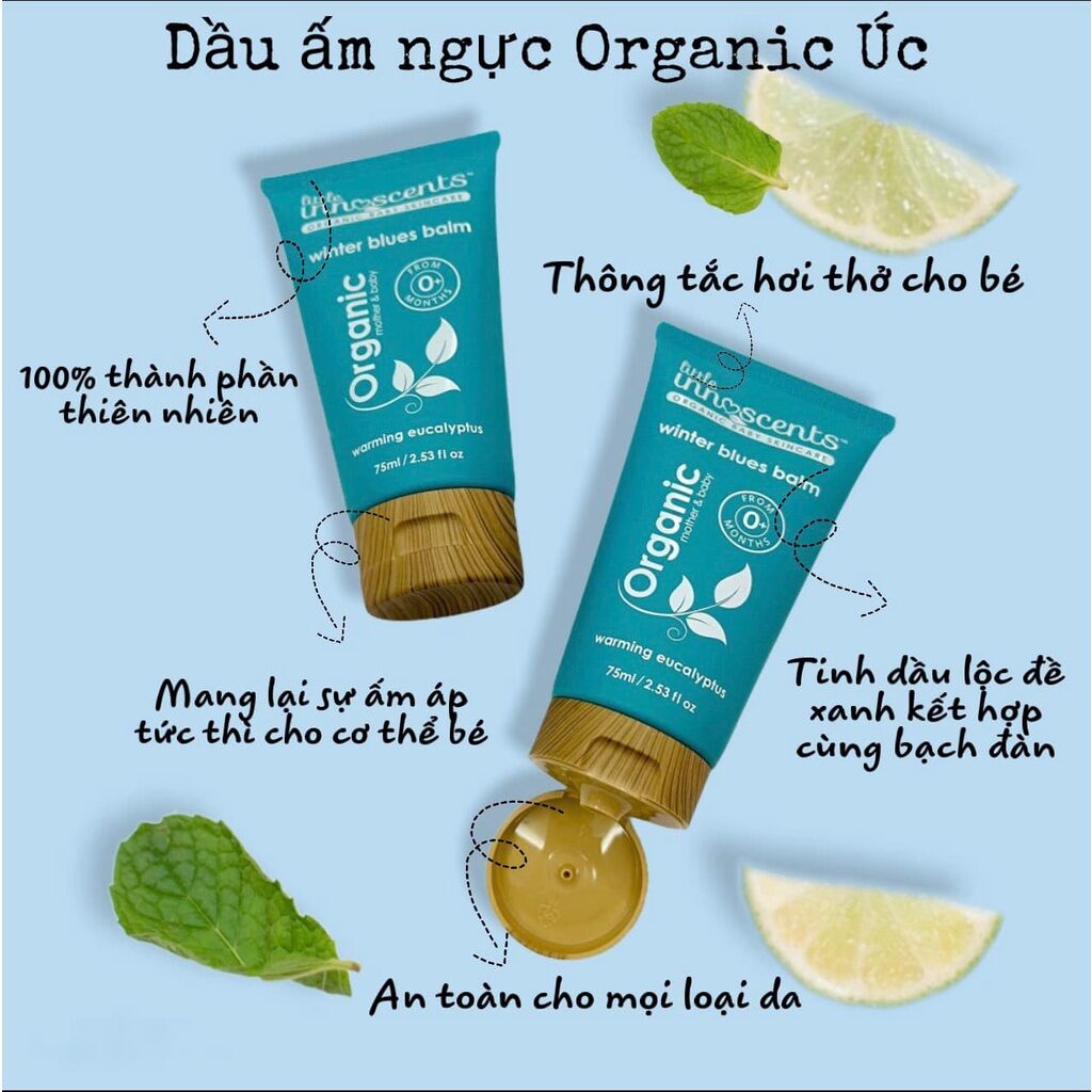 Dầu bôi ấm ngực Organic