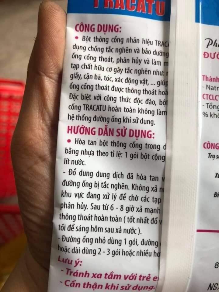 Combo 2 Gói Bột Thông Cống Đa Năng