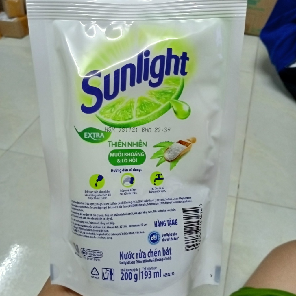 Nước rửa chén Sunlight 550g