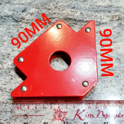 Bộ 2 Ê Ke Góc Nam Châm Lực Hít 22 kg Size Trung