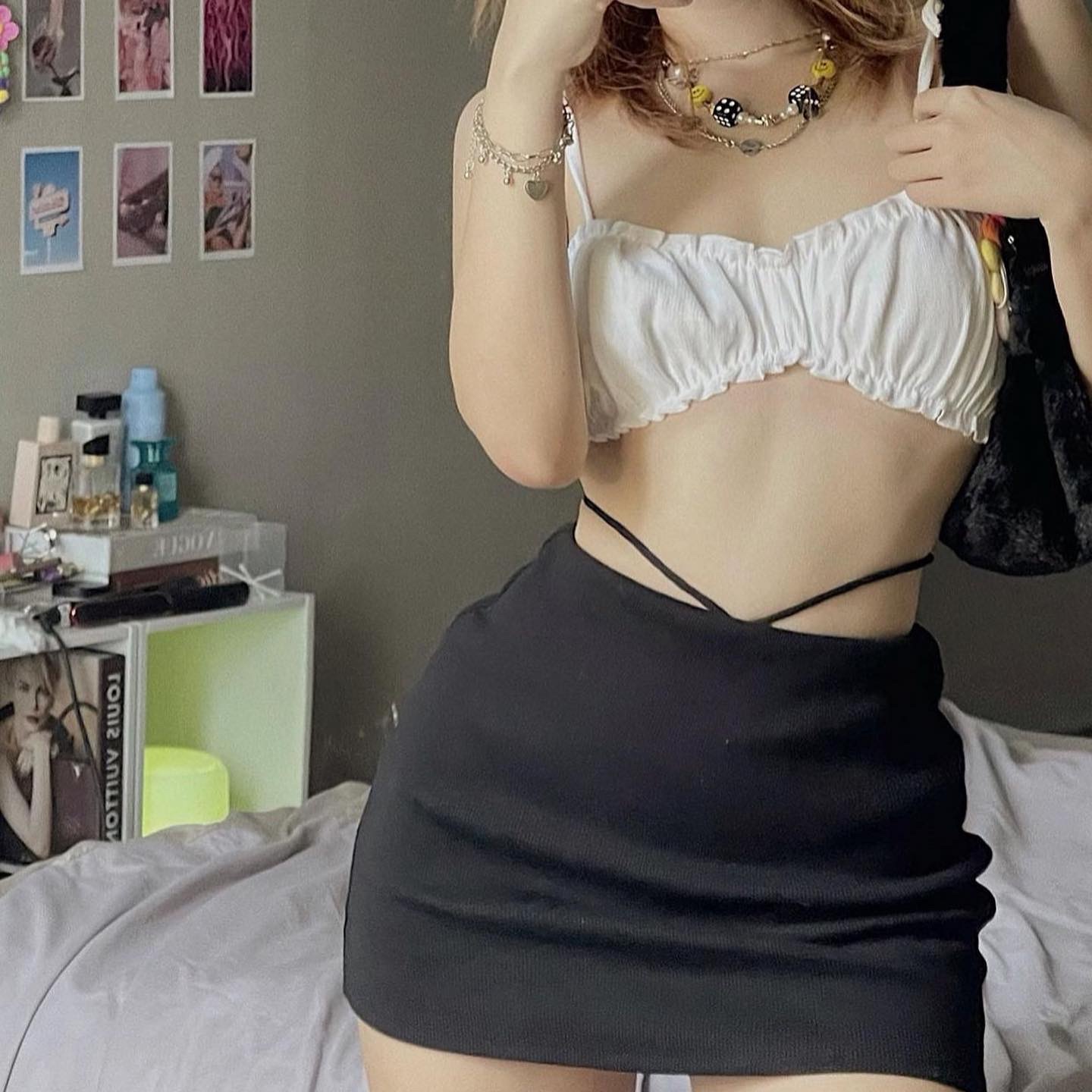 chân váy ngắn cột eo gợi cảm sugarbomb.mode