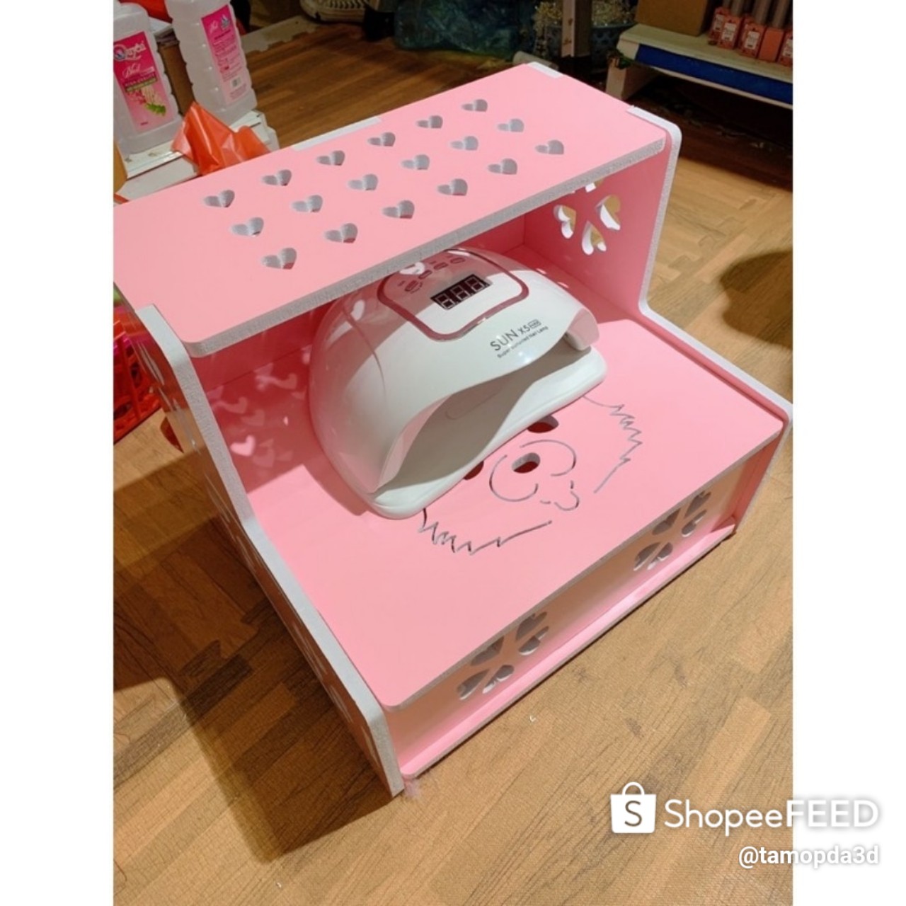Kệ chân Nail màu Hồng