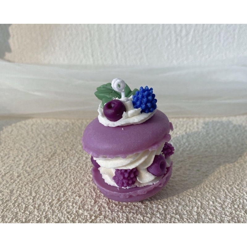 Nến Thơm Handmade Hình Bánh Macaron Nhiều Màu Size To, Phụ Kiện Quà Tặng - Dory Lab