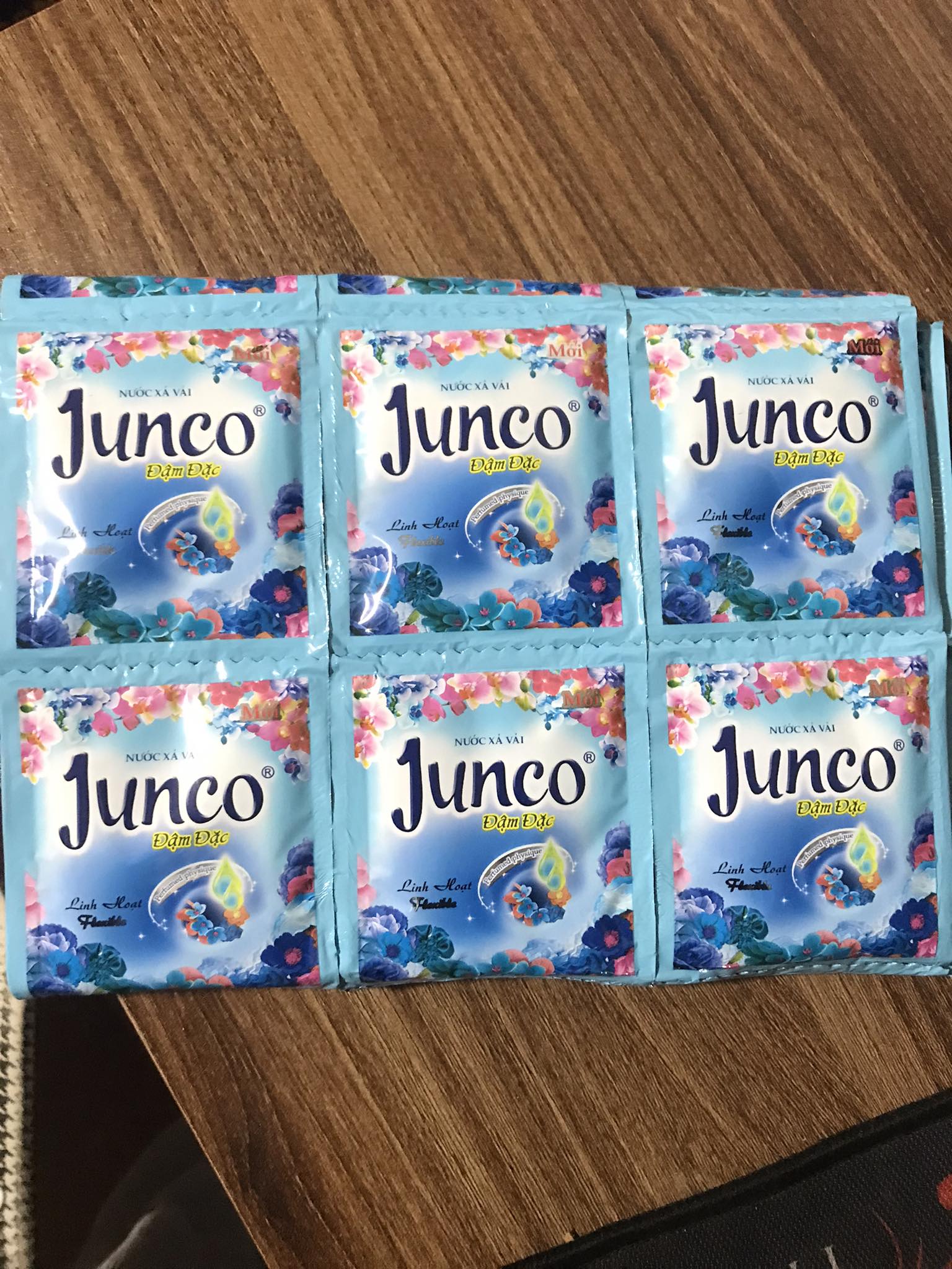 Combo nước xả vải junco dây 20 gói ( 2 dây)