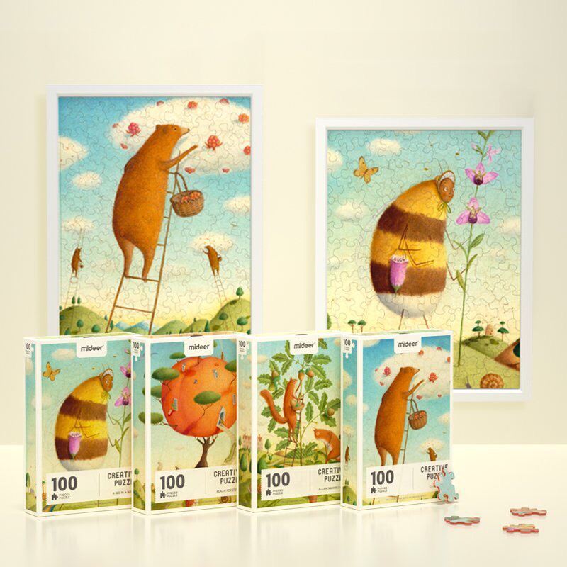 BỘ XẾP HÌNH CREATIVE PUZZLE - MIDEER 100 MIẾNG