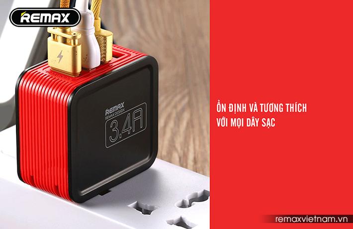Củ sạc 4 cổng USB 3.4A Remax RP-U40 - Phân phối bởi Vietstore