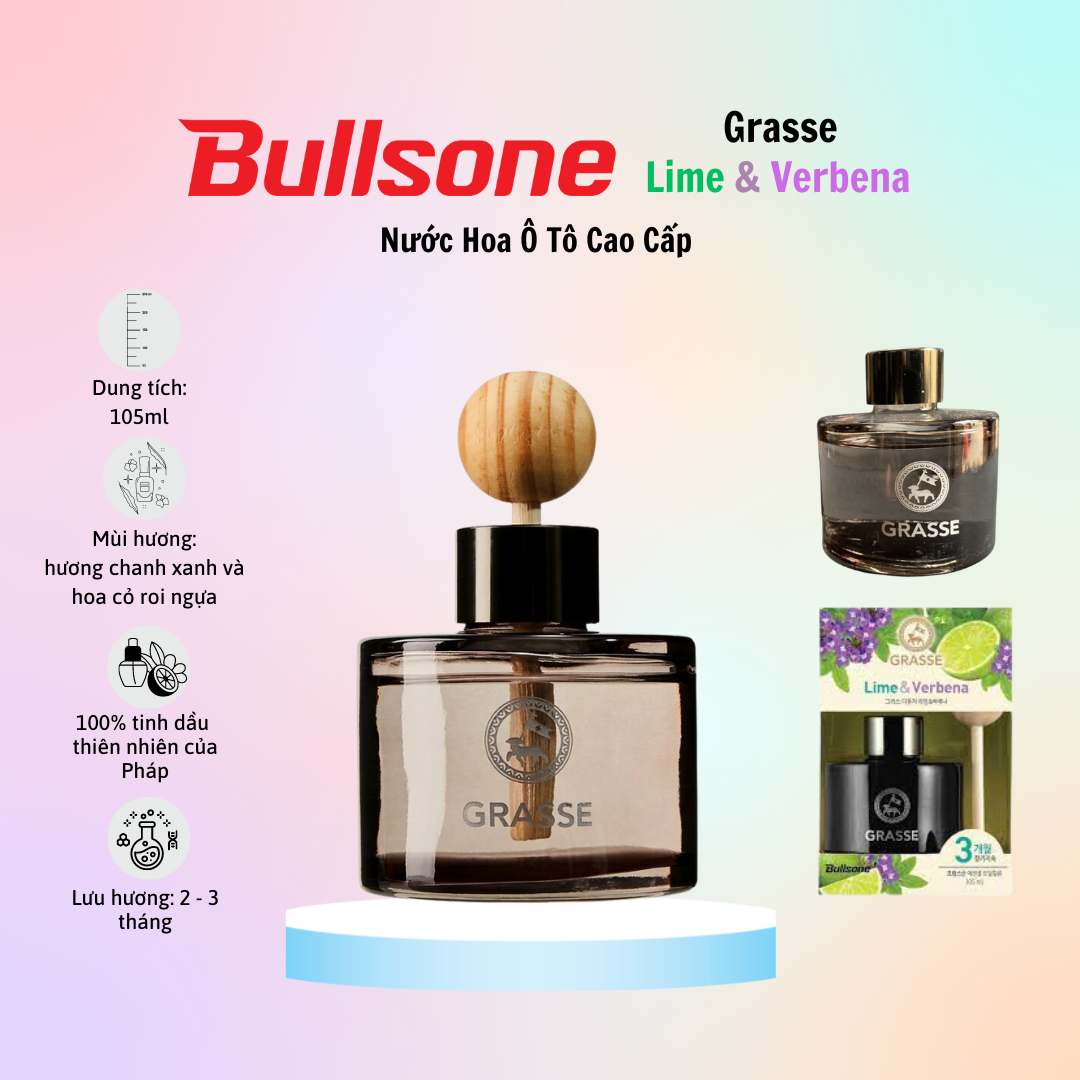 Nước Hoa Ô Tô Cao Cấp Bullsone Grasse Blackberry & Cherry