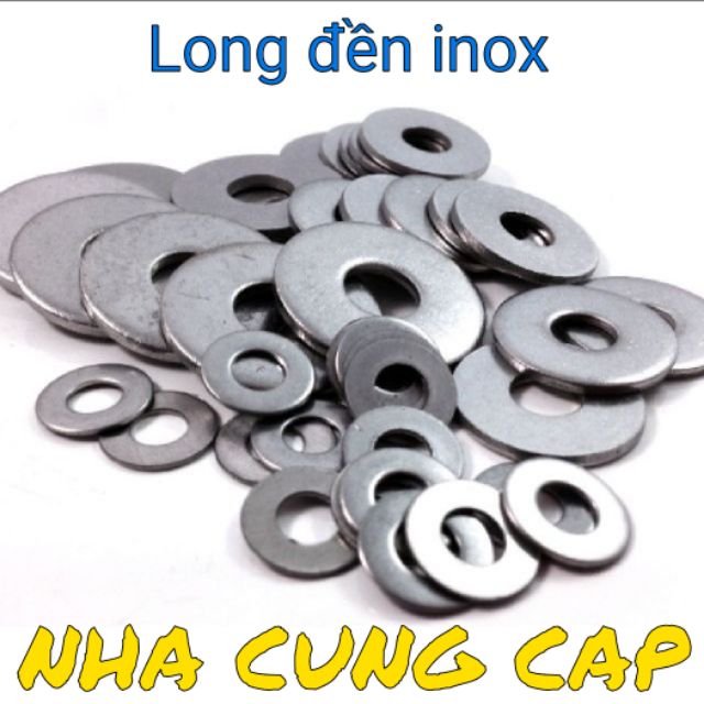 Long đền phẳng(vòng đệm) Long đền INOX M3 M4 M5 M6 M8 M10