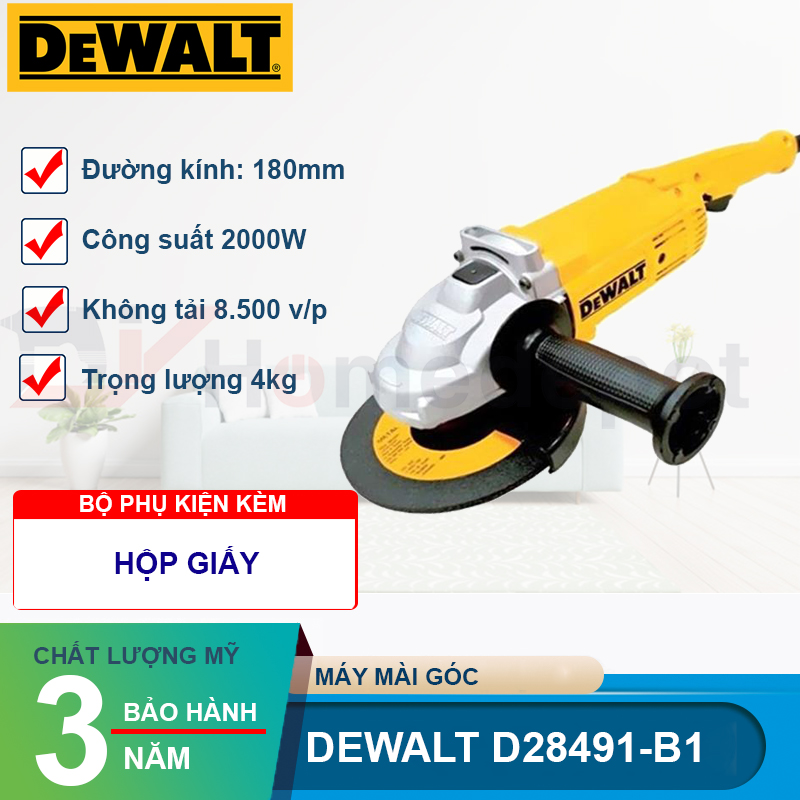 Máy mài góc 2000W D28491 - DEWALT