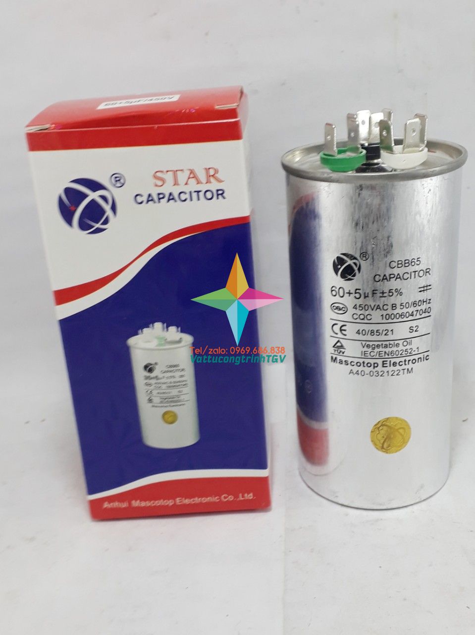 Tụ điều hòa MASCOTOP CBB65 60uF+5%