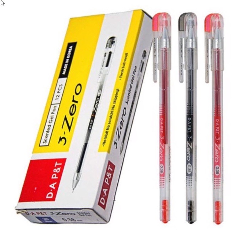 Bút bi nước ZERO 0.38mm đủ màu.