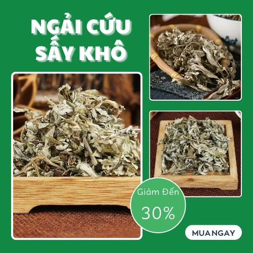 [Hàng loại 1 chất lượng cao] Ngải cứu khô 500g - tấn phát - chuyên dùng để làm pha trà hoặc sắc nước uống