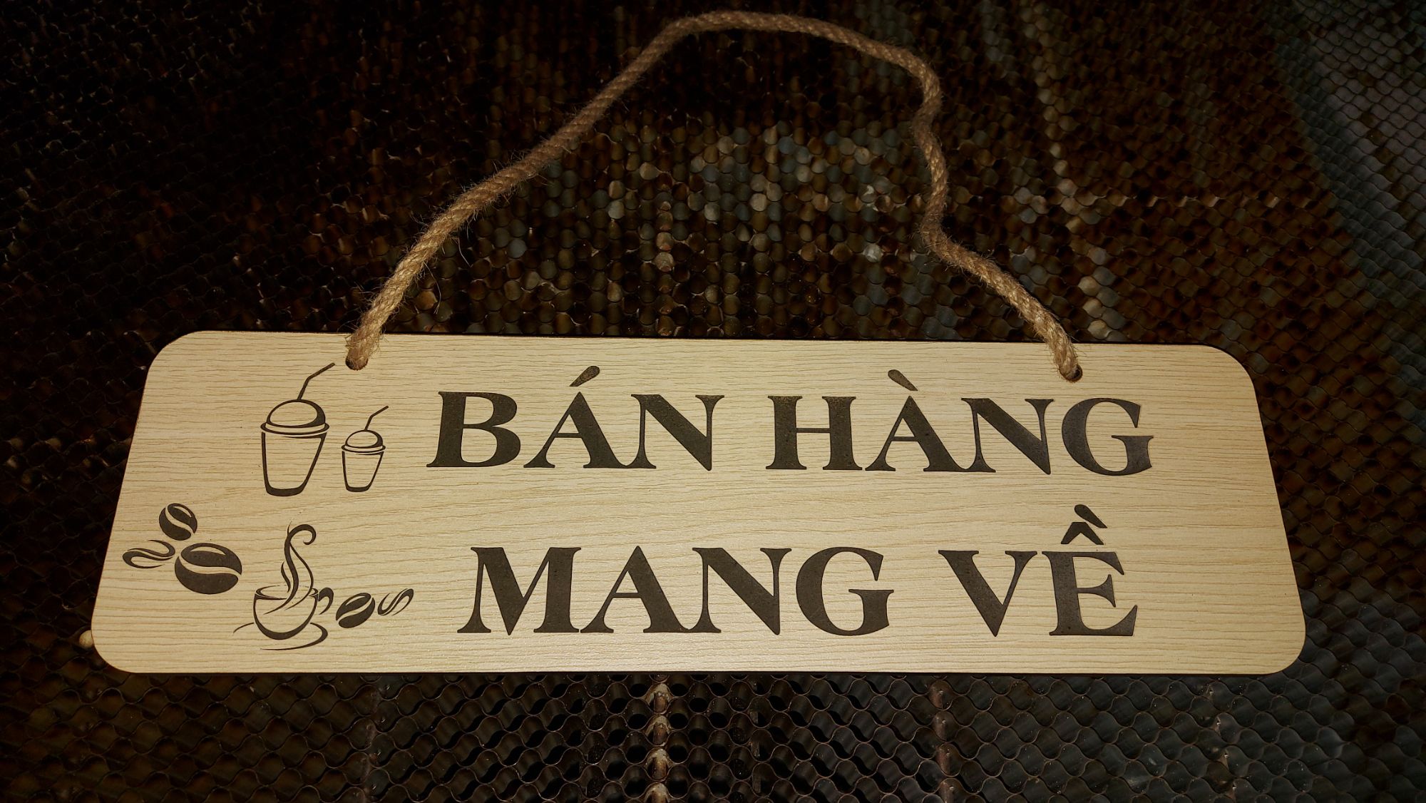 Bảng gỗ Bán Hàng Mang Về Size L