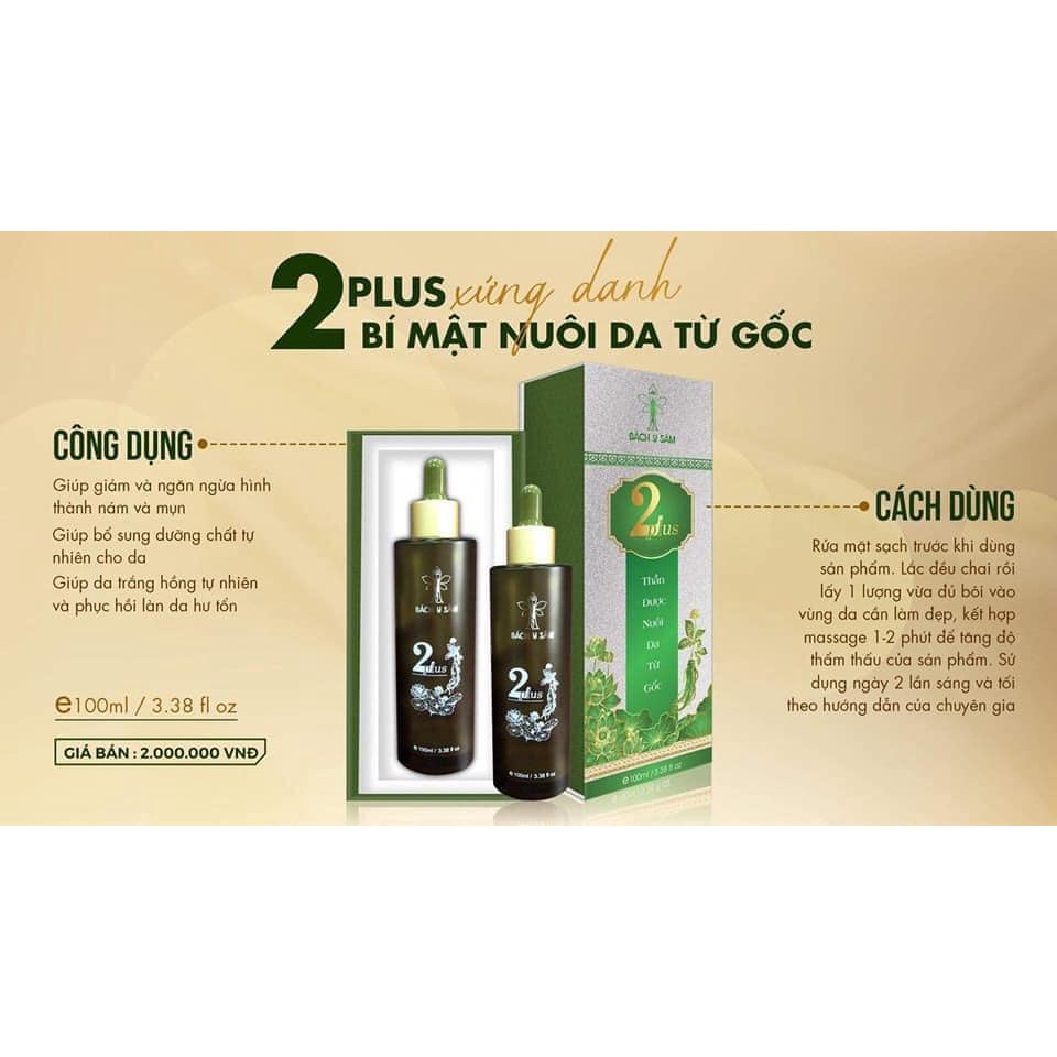 Bách Y Sâm 02 Plus Bạch Linh 02 Plus 100ml (Mẫu Mới Tiết Kiệm 10%)