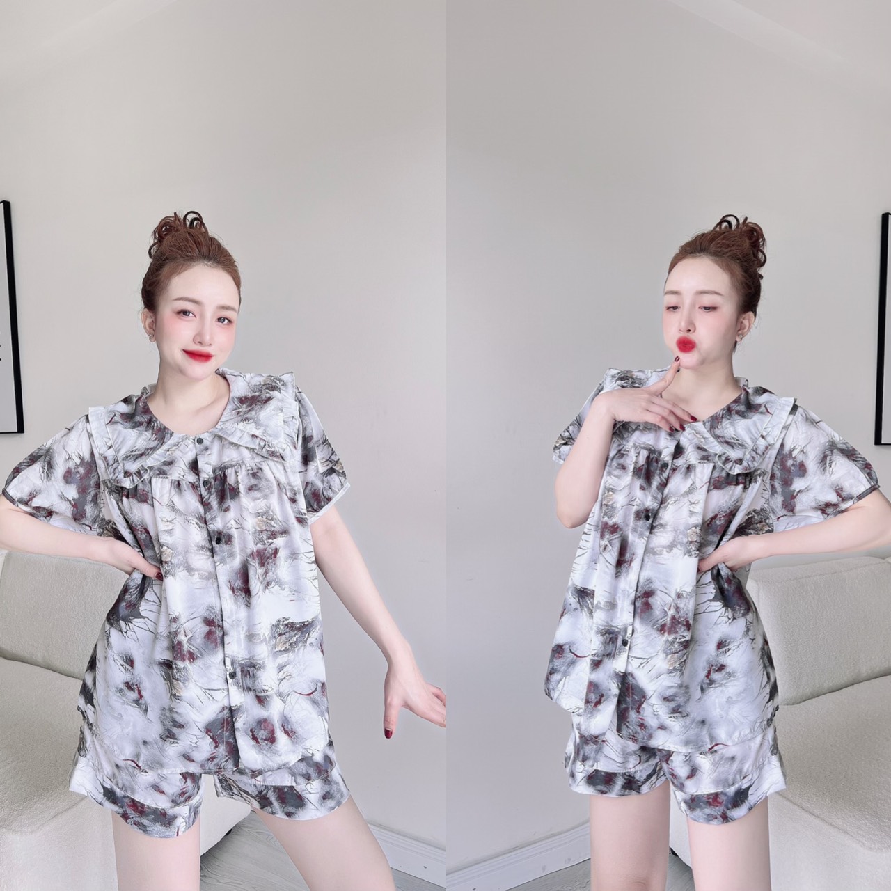Đồ Bộ Lụa 55-100Kg Bigsize Lụa Mango Mịn Mát lụa đùi Y