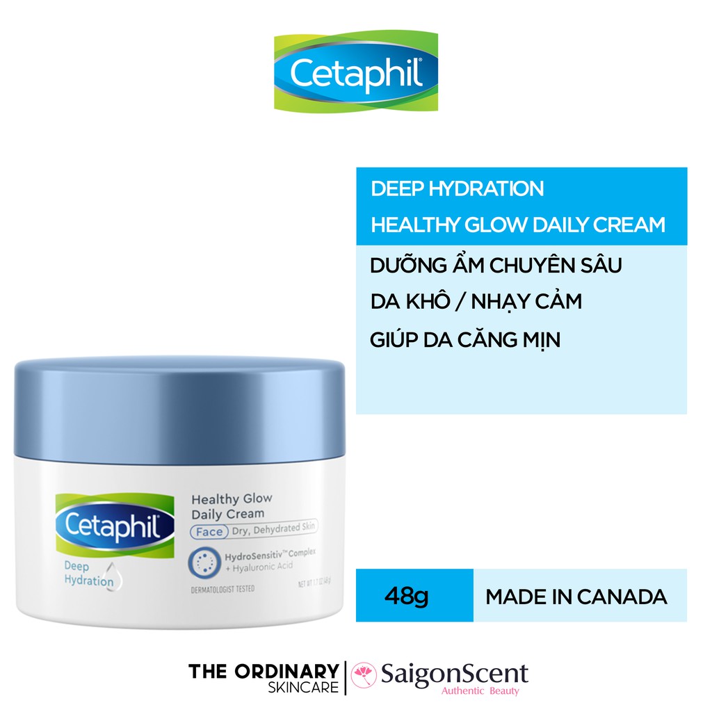 Kem dưỡng da nhạy cảm Cetaphil Deep Hydration / Healthy Glow Daily Cream