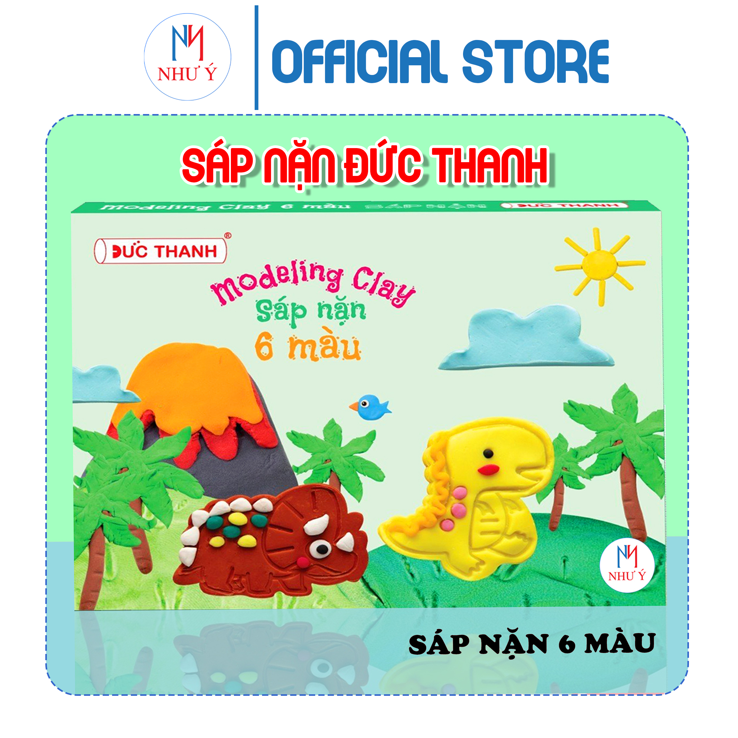 Đất nặn HADA, 10 màu (Mẫu mới Đức Thanh)