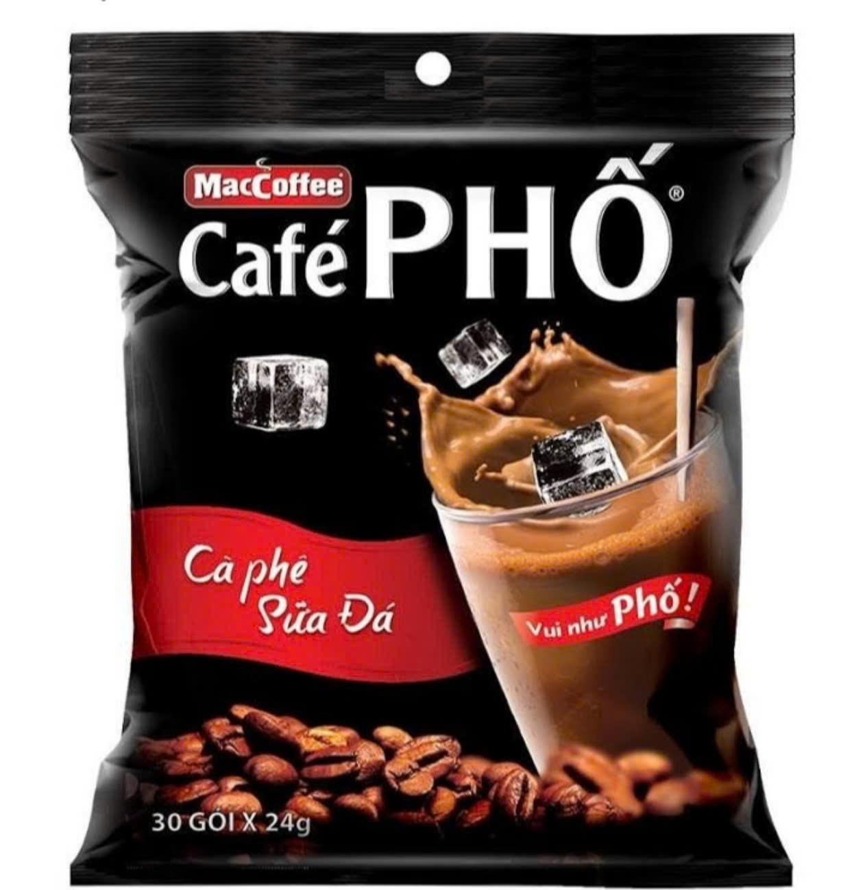 Cafe Phố Cà phê sữa đá (bịch 30 gói)