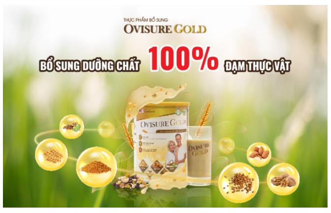 Sữa hạt Ovisure gold  hộp 650g