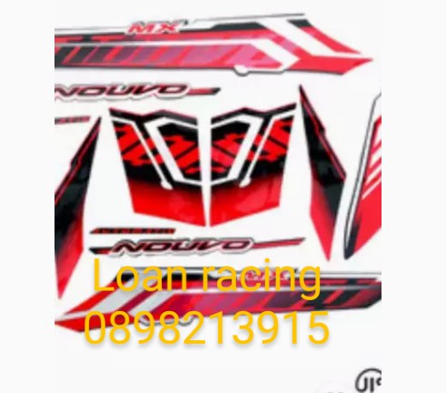 BỘ TEM XE NOUVO MX 2 MÀU ĐỎ