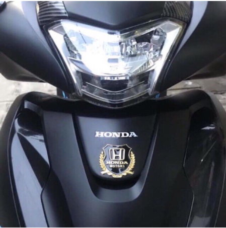 Logo dán mặt nạ Honda dạng nhôm