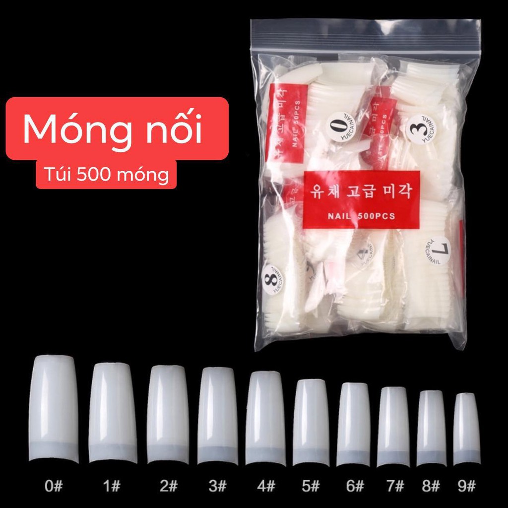 Túi 500 Móng Nối Hàn Fom Thang Vuông