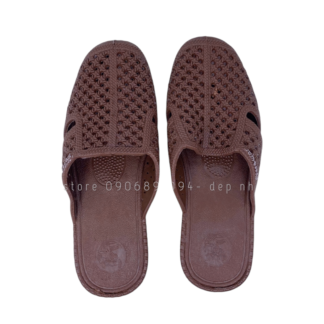 Dép sục Tổ ong nhiều màu đế dày 3cm- Sục lười bít mũi nam đi mưa iDÉP (12 Màu) - SL030