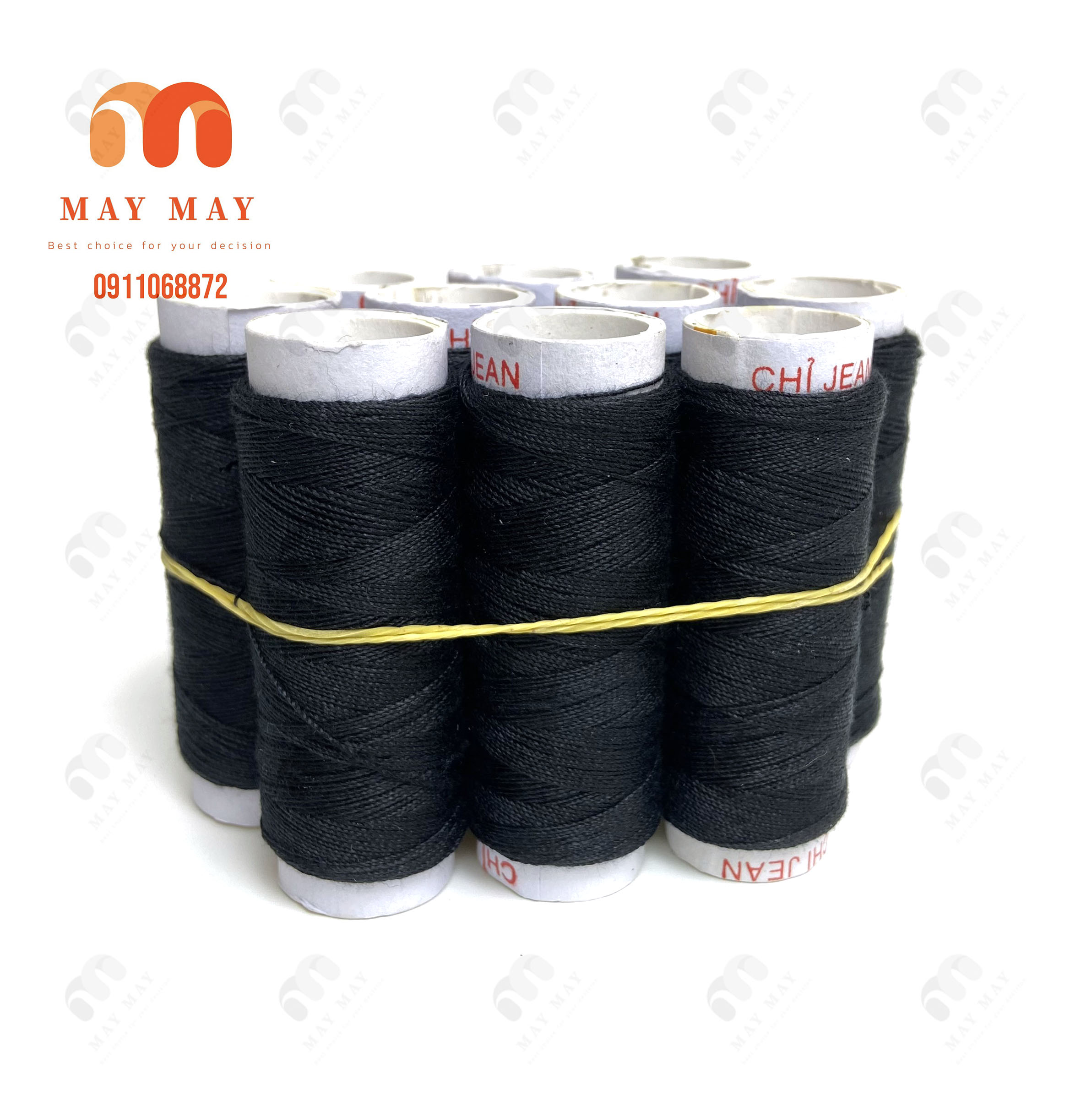 Chỉ may quần jean - Combo 10 ống chỉ jean