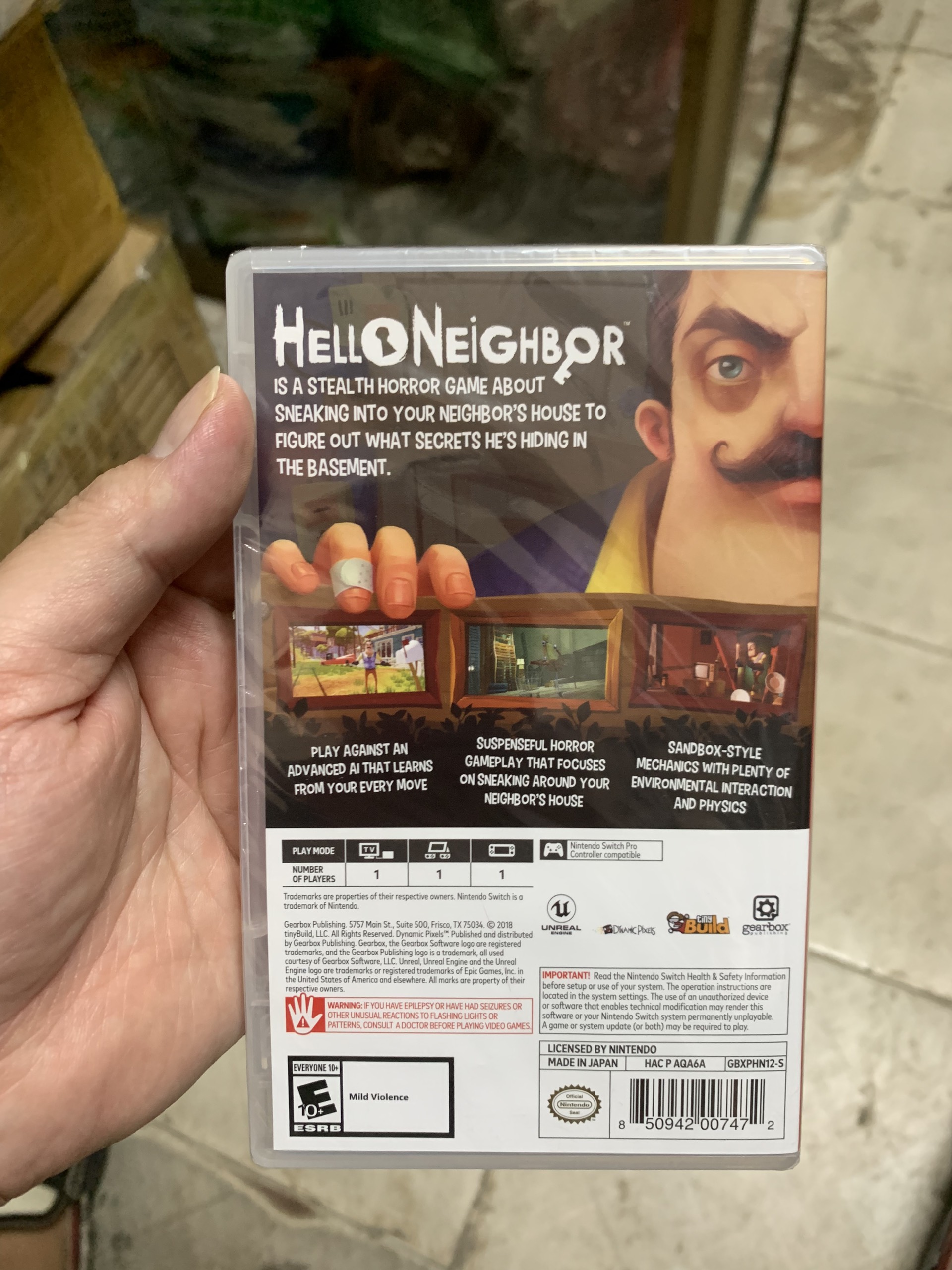 Băng Game Nintendo Switch Hello Neighbor