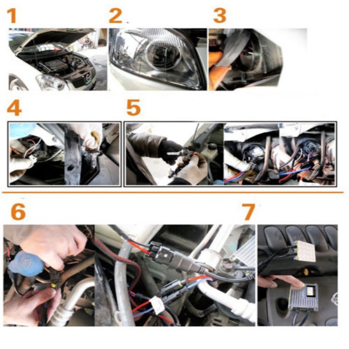 Bộ Đèn Pha Xenon HID H8 35W Kèm Chấn Lưu (Ballast)