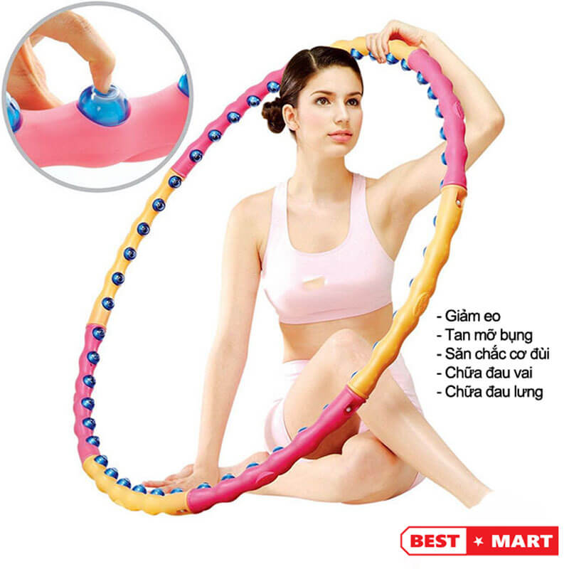 Vòng Lắc Eo Hula Hoop, Vòng Lắc Eo Giảm Mỡ Bụng, Thon Eo
