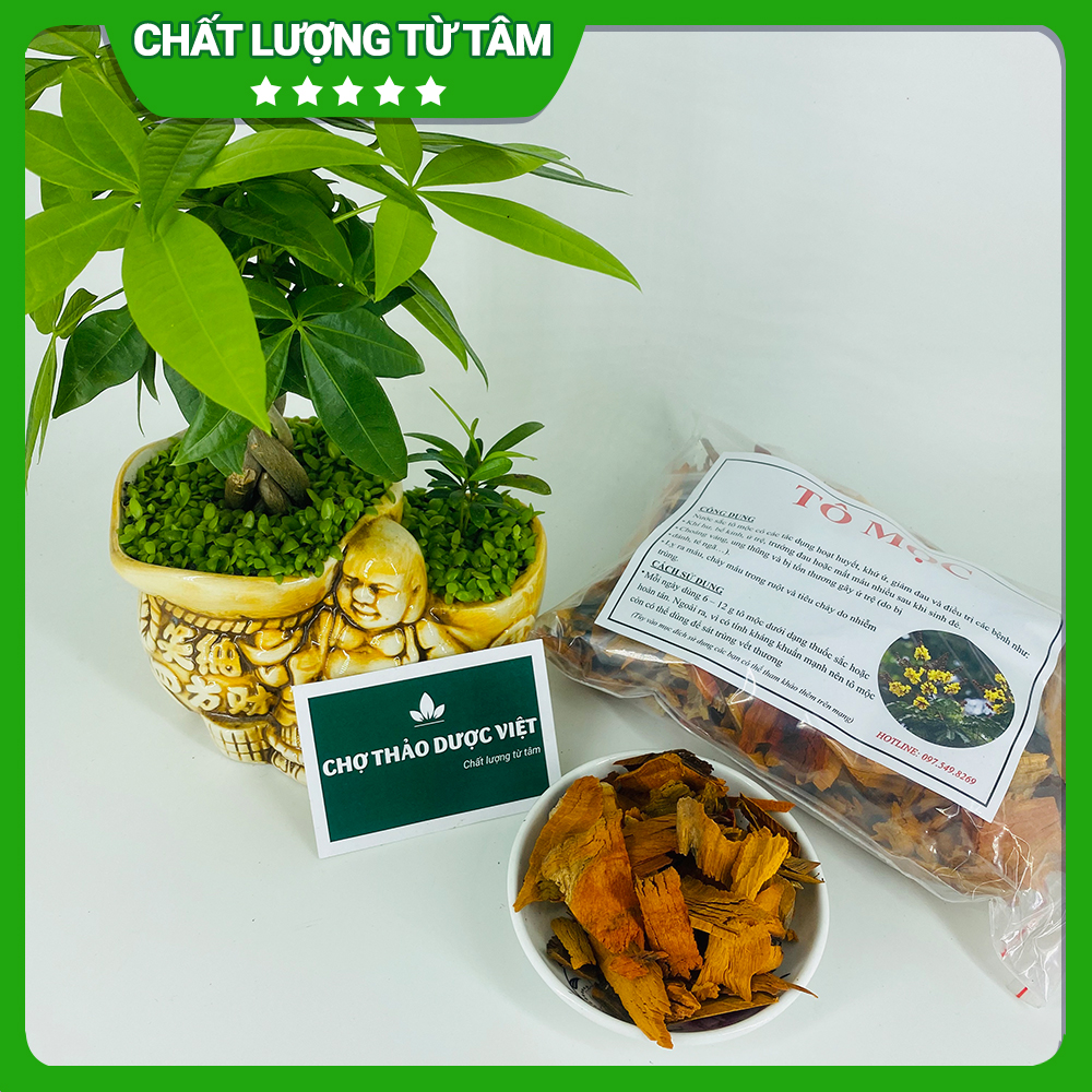 Tô mộc khô 100g, gỗ vang, thơm, đẹp, xông nhà, thanh lọc không khí - Chợ Thảo Dược Việt