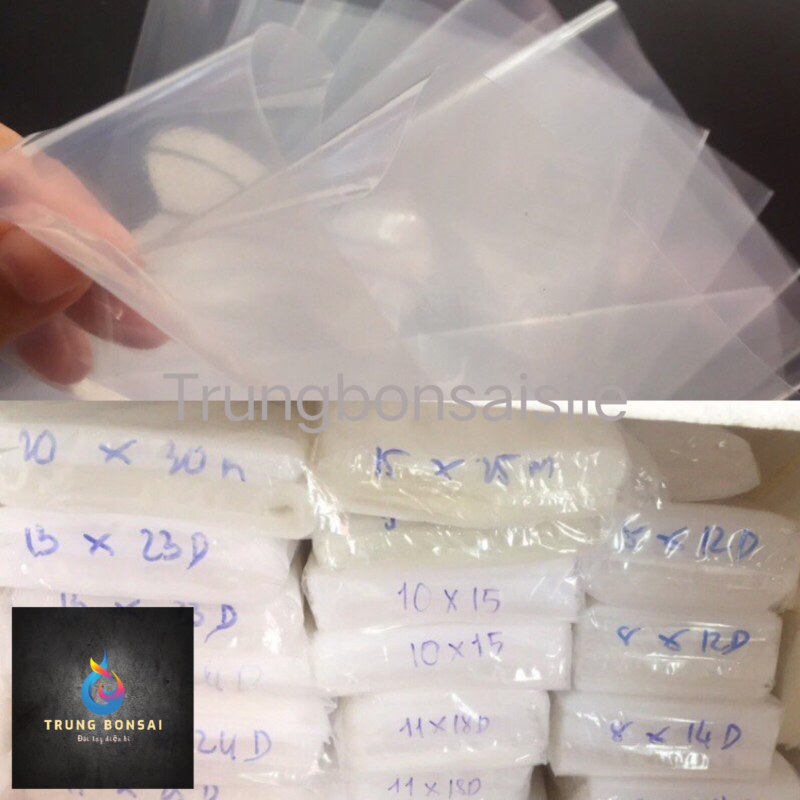 100g Túi Nilon Dẻo Dày 7 li (túi PE)