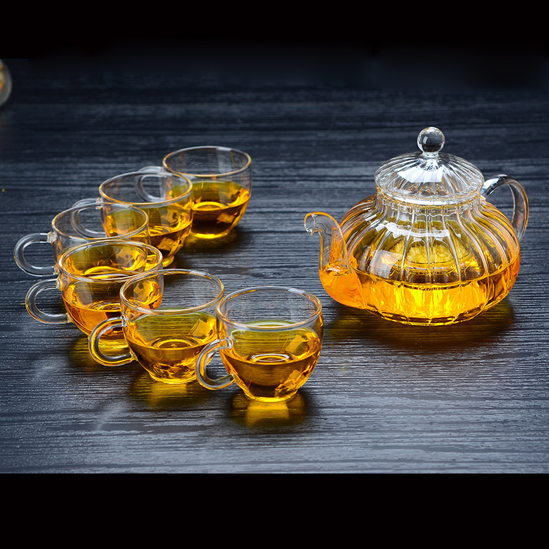 Ấm Thủy Tinh Pha Trà có lưới lọc 600 ml