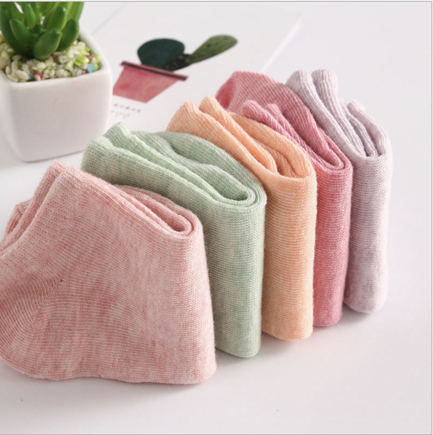 Female Low Ankle Socks Multi Color Japan export
